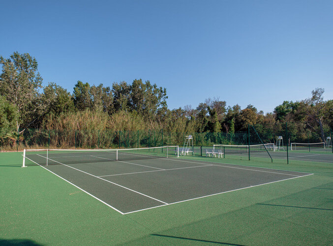 tennis courts